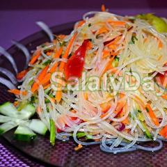 Salad dengan funchose - resep chotiri selera Funchose lezat dengan resep sayuran