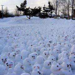 Come fare un pupazzo di neve chi una donna innevata da una neve